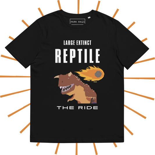 Large Extinct Reptile Tee - Dark Background