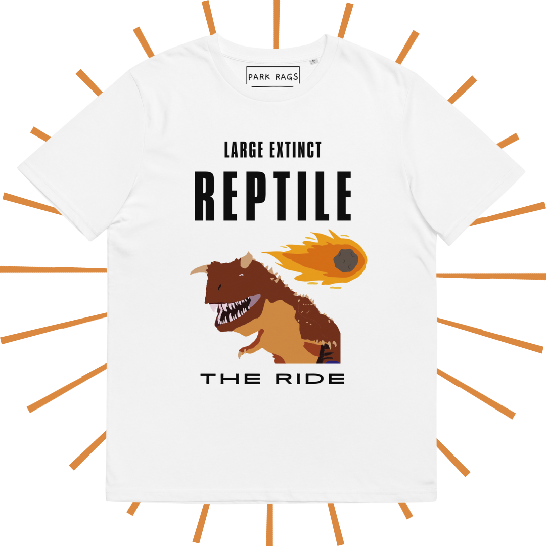 Large Extinct Reptile Tee - Light Background